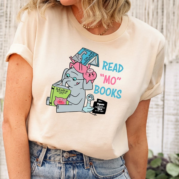 Read Elephant and Piggie T-Shirt, Reading Book Teacher Back to School Shirt, Kindergarten Pre-K Teacher School Tee, Kid Shirt, Reading Shirt