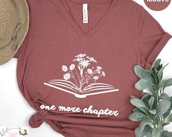 Chapter Lover's Delight Bookish Vneck Shirt,Amusing Reading Vneck Tee,Book Lover VNeck Shirt, Book Club Shirt, Funny Reading Vneck Shirt