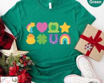 St Patrick's Day Shirt, Rainbow Shirt, Lucky Charm Shirt, Irish Day Shirt, Happy Shamrock Shirt, Lucky St.Patricks Day Shirt