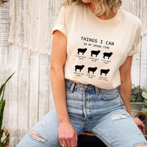 Sheep Tee, Farmer Gift, Support Local Farmer, Farm Life, Thing I Can Do Tshirt, Sheep Shirt for Farmers