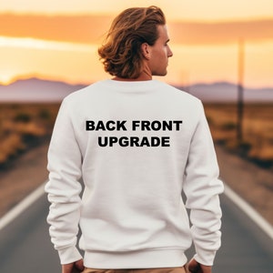 Add Back Print To ANY Tshirt, Back Print Upgrade, Back Text, Text On The Back, Additional Requests, Sleeve Print