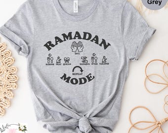 Ramadan Mode Shirt, Ramadan Kareem Shirt, Ramadan Mubarak Shirt, Eid Mubarak T-Shirt, Muslim Shirt, Family Ramadan Shirt,Funny Fasting Shirt
