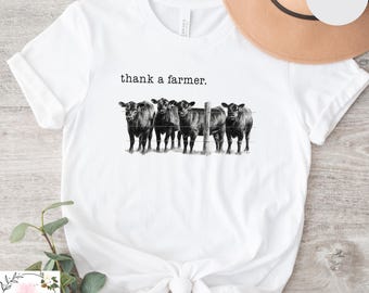 Thank A Farmer Shirt Farmer Wife TShirts Support Local Farmers Tee Eat Local Shirt Agriculture TShirt Farmer Tees Dibs on the Farmer T-Shirt