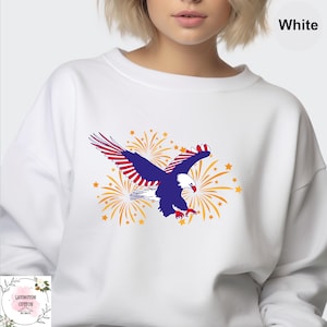 Patriotic Eagle Sweatshirt, USA Flag Eagle Sweatshirt, 4th of July Hoodie, Independence Day Hoodie, American Flag Eagle, Eagle Sweatshirt