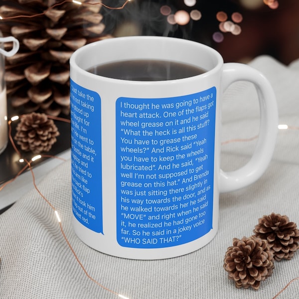 I Think You Should Leave Mug for Him Brians Hat Mug Brians Hat Text Conversation ITYSL Mug Tim Robinson Mug ITYSL Gift For Him Funny Mug