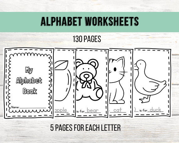 Printable Alphabet Worksheets, Alphabet Book, Alphabet Coloring Pages ...
