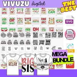 メガSVGバンドル、ショップ全体SVGバンドル、ベストフォントSVGファイル、TシャツデザインSVG、Cricut用SVGファイル、シルエットカットファイル