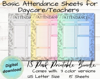 Attendance Sheets