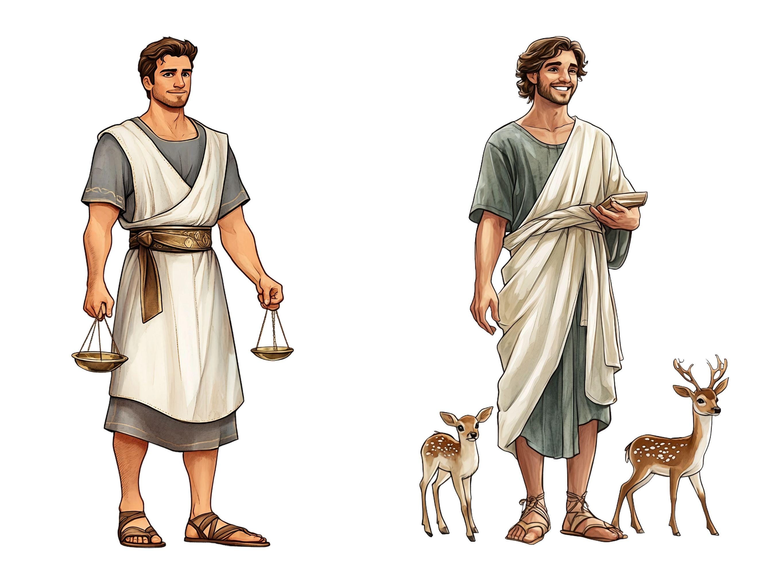 Israeli Characters Biblical Clipart 12 Tribes of Israel, Bible Characters, Bible Story ...