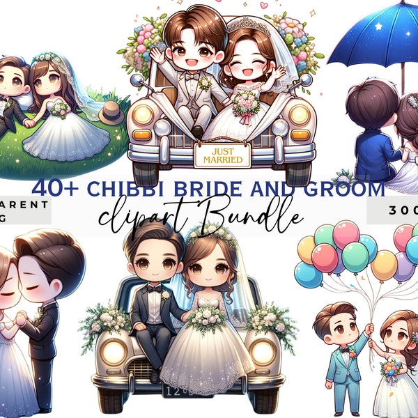 chibi clipart couple, chibi couple clipart, couple travel chibi, Bride groom clipart, couple chibi cute, chibi wedding