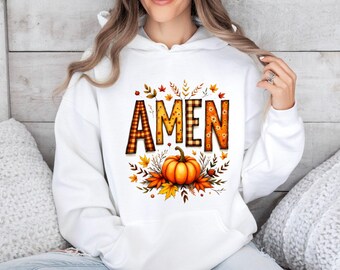 Amen Fall Floral PNG, Christian Women Sublimation Designs, Thankful PNG, Autumn Jesus Art, Inspirational Fall Graphics, Faith Art for Tshirt