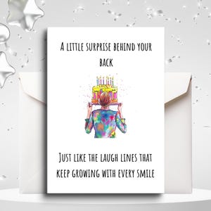 Funny birthday card for mom, woman, cute, snarky, perfect for her, auntie, sister, friends, fun, hilarious greeting card for any birthday