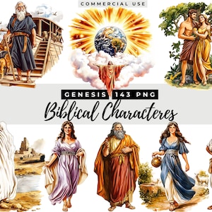 Bible Characters Collection, Christian Religious Clip Art, Biblical People Clipart for Kids, VBS, Sunday School, Old Testament Bible Stories