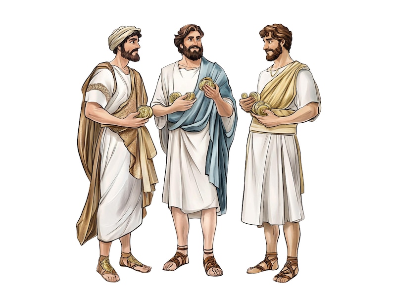 Jesus’ Parables Clipart, Bible Characters Png, Religious Clipart Collection, Biblical Stories, Bible Study