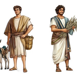 Tribes Of Israel Biblical Clipart, Bible Characters, Bible Story Clip art Religious Collection, Bible Study,    Biblical People, Joseph