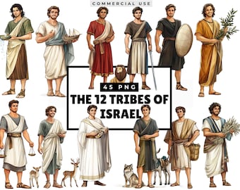Tribes Of Israel Biblical Clipart, Bible Characters, Bible Story Clip art Religious Collection, Bible Study,    Biblical People, Joseph