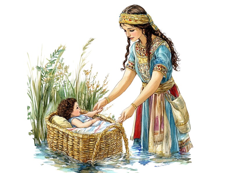 Bible Characters Png Genesis, Moses Clipart, Biblical Stories, Religious Clip art, Esther, Joshua, Religious Clipart Collection