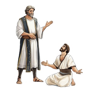 Jesus’ Parables Clipart, Bible Characters Png, Religious Clipart Collection, Biblical Stories, Bible Study