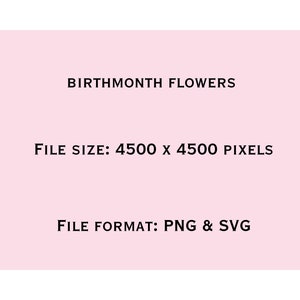 Birth Month Flowers Svg, Birthday Flower Svg, Birth Month Flower Png Bundle, Botanical Clipart, Watercolor Antique Floral, Instant Download