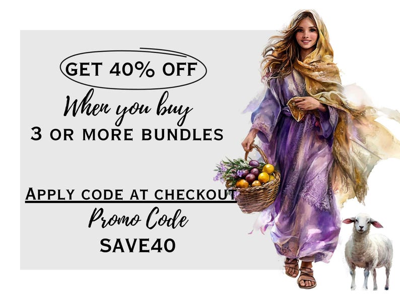 Women of the Bible Clipart, Bible Characters Png, Bible Study and Journaling clipart, Sunday School Christian PNG