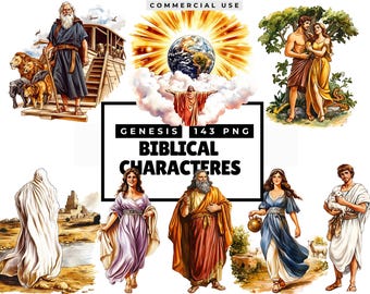 Biblical Characters Clipart, Biblical People Clip art for Kids, Creation Clipart, Genesis Bible Story