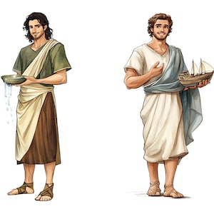 Tribes Of Israel Biblical Clipart, Bible Characters, Bible Story Clip art Religious Collection, Bible Study,    Biblical People, Joseph