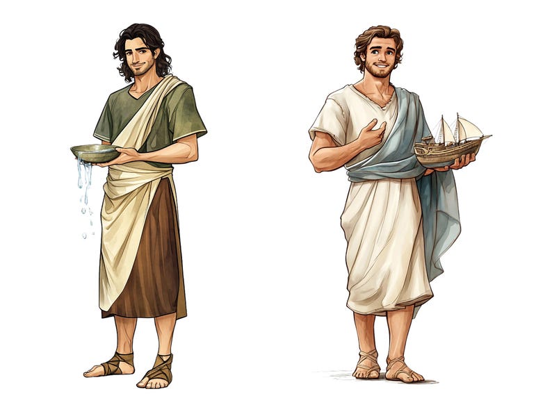 Tribes Of Israel Biblical Clipart, Bible Characters, Bible Story Clip art Religious Collection, Bible Study,    Biblical People, Joseph