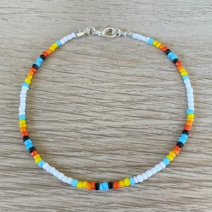 Handmade sunset beaded bracelet