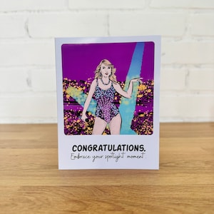 TAYLOR SWIFT PARABÉNS Cartão | Cartão de felicitações, Cartão de felicitações Pop Art, Cartão de celebridades, Cartão de comemoração da vitória, Cartão de conquistas