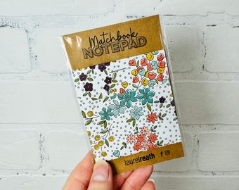 MATCHBOOK Notepad | Mini Notepad, Pocket Notepad, On-the-go Notepad, Mini Journal, Mini Booklet, Matchbook Notebook, Shopping List