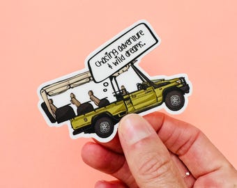 Pegatina para Jeep Safari: Calcomanía troquelada "Soñador aventurero"