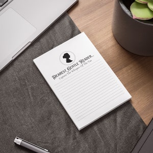 Von Bridgeton inspirierter Notizblock: Weil jedes Wort, das du schreibst, einen Hauch von Bridgeton-Eleganz verdient!