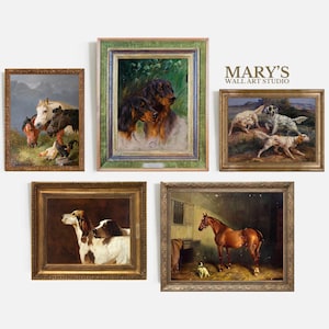 30+ Fuchsjagd Galeriedrucke, Weinlese-englisches Land-Jagd-Wand-Kunst-Bundle, Reiterporträts Berkeley Hunt Wandkunst Weinlese-Hundekunst