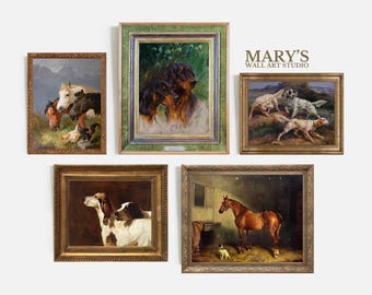 Vintage Fox Hunting Art Prints: English Equestrian Decor (Digital Download Bundle)