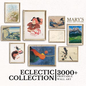 3000+ Over, Eclectic Vintage Art Prints for Home Decor, MEGA BUNDLE Art Prints Set, Eclectic Gallery Wall Decor Bundle, Eclectic Gallery Set