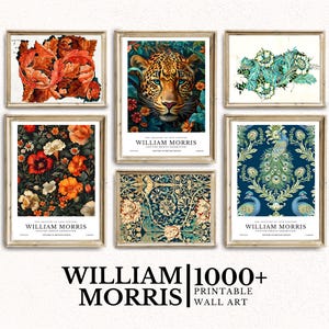 William Morris Printable Wall Art Bundle | 1000+ Vintage Botanical & Victorian Decor Printable Wall Art Digital Download | Home Decor Ideas