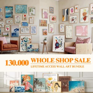 ENTIRE STORE SALE 130k Mega Bundle Wall Art, Printable Wall Art, Eclectic Gallery Set, Maximalist Home Decor, Trendy Prints Digital Download