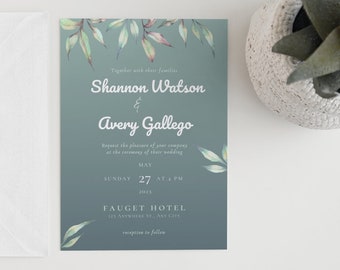 Customizable Wedding Stationery Digital Download Printable