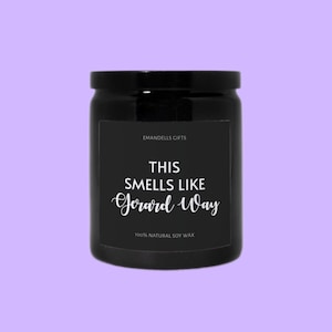 This Smells Like Gerard Way Funny Joke Candle, Aesthetic Decor, Emo Gift, MCR Merch, Pop Culture Goth Candle
