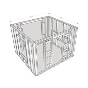 Dimensions of a Large chicken coop plans, a DIY chicken coop with run build plan for 12 chickens, to place in your farm or backyard, an easy chicken coop plan with PDF Download, chicken coop with run plans