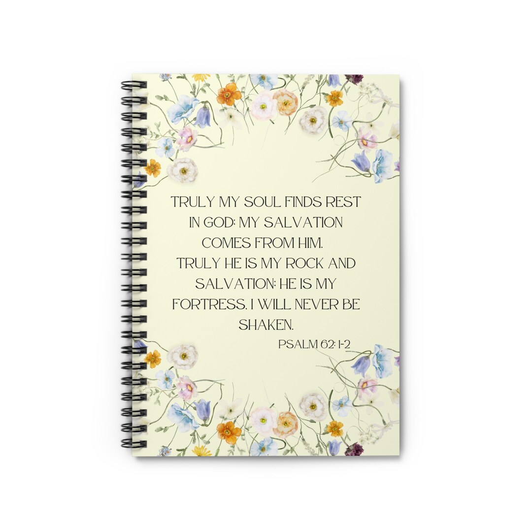 Spiral Christian Notebook Ruled Line Bible Study Bible Sermon Notes ...