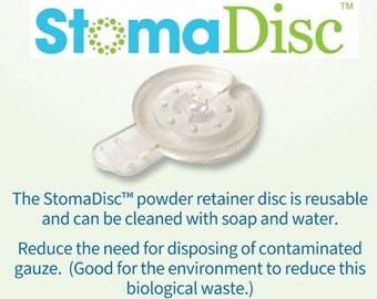 StomaDisc™ retainer disc for the StomaEase™ Powder for Enteral Stomas.