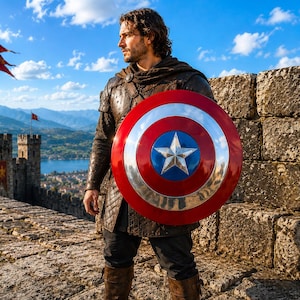 Captain America Shield: Steel Metal Prop Replica - Avengers Endgame