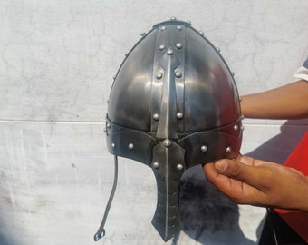 Medieval Viking Helmet: Custom Hardened Steel Knight Armor