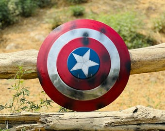 Damage Captain America Shield: Metal Prop Replica - Avengers Endgame