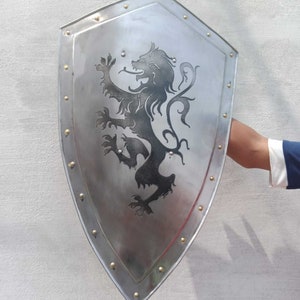 Medieval Knight Cross Shield | Medieval Knight Crusader Cross Templar Shield | Larp Reenactment Cosplay Shield | Role Play Shield