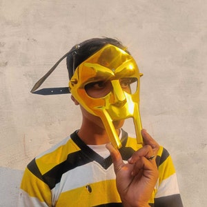 Hand-forged MF DOOM Mask: Aluminum Madvillain Face Armor - Etsy
