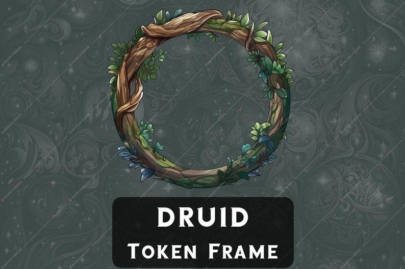 Druid Dnd Token Frame for Roll20 Token Border for Tabletop Pathfinder ...