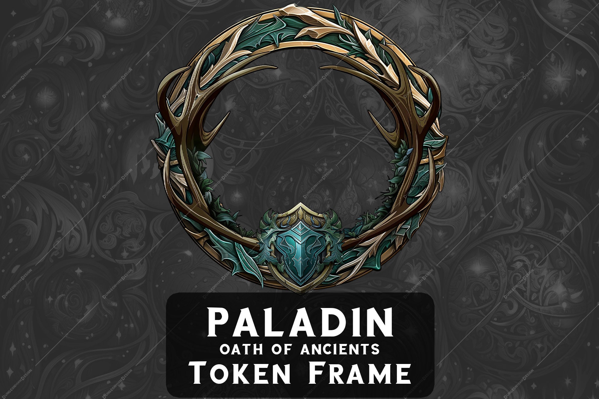 Paladin Oath of Ancients Token Frame for Roll20 Token Border for Dnd ...