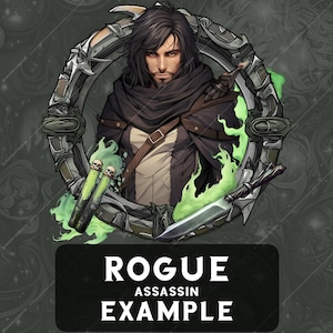 Rogue Assassin Token Frame for Roll20 Token Border for Dnd Tabletop ...